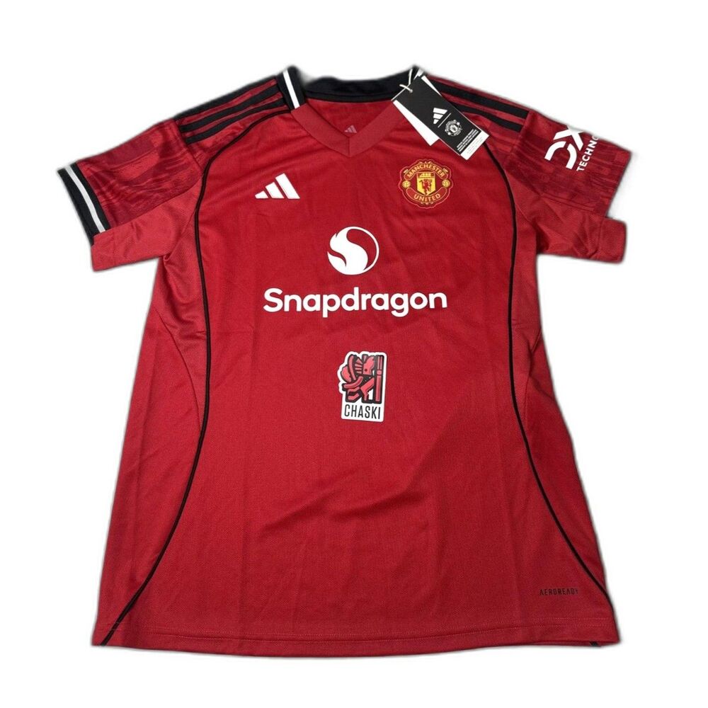 Adidas Manchester United FC 25/26 Home Jersey Women's XL JP3012 UK premier